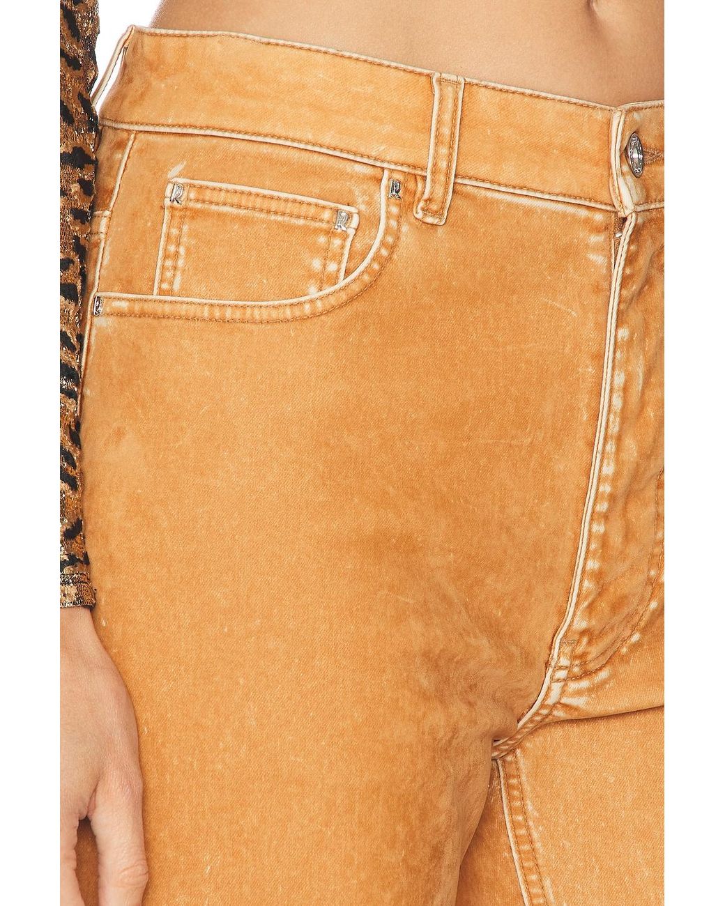 Rabanne Orange Straight Leg Jeans