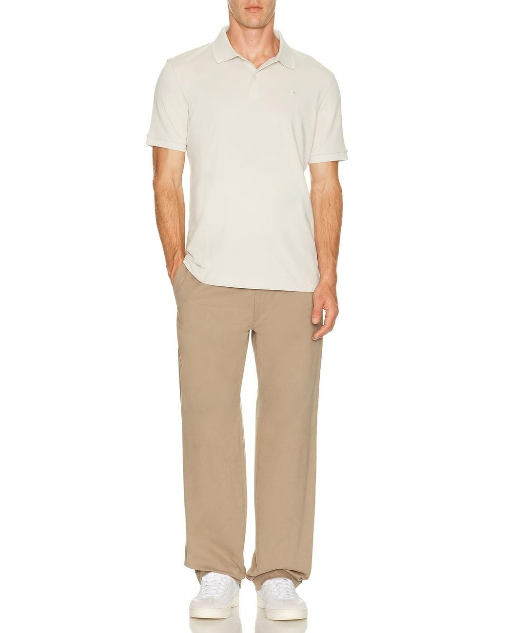 J.Lindeberg White Verse Polo for men