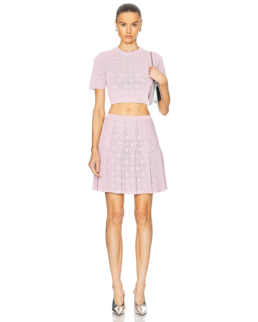 Givenchy Pink Pleated Mini Skirt