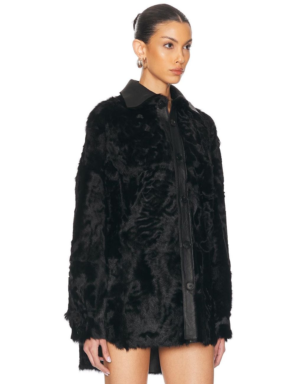 The Attico Black Bomber Jacket