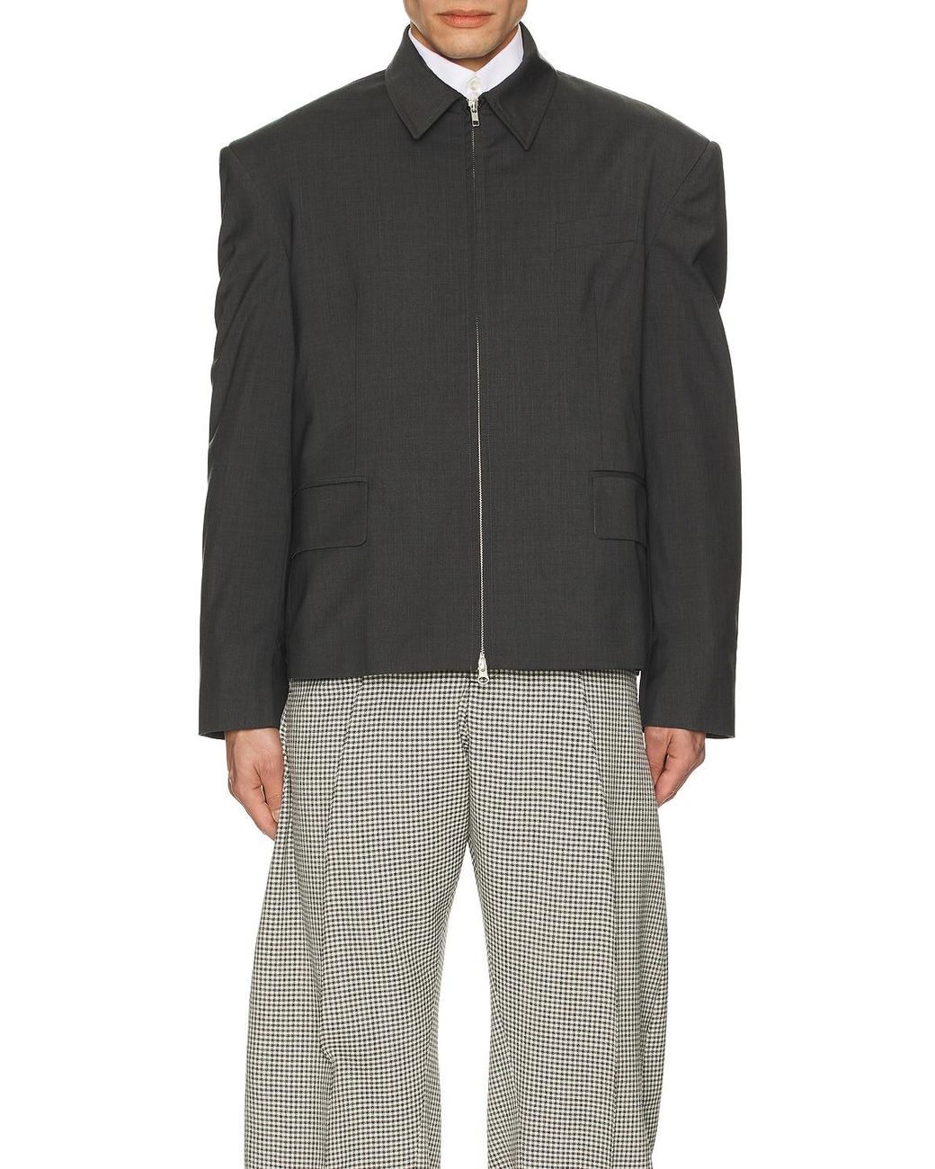 Bianca Saunders Black Pencil Jacket for men