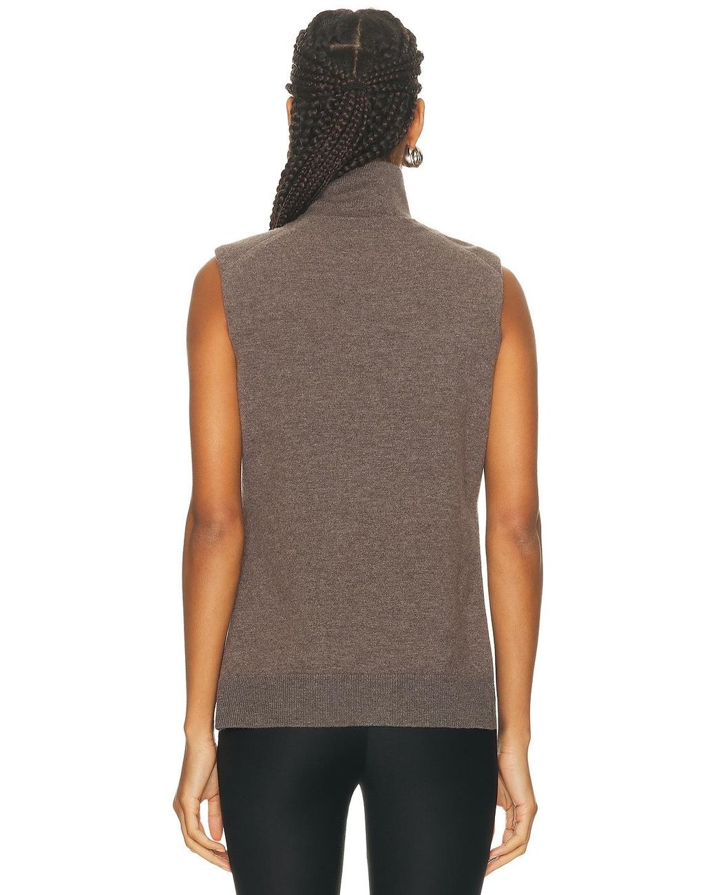 Rohe Brown Double Layered Top