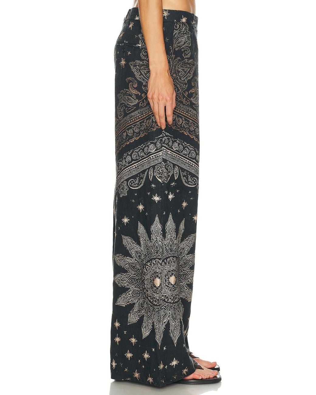 R13 Black Oversized Crossover Pant