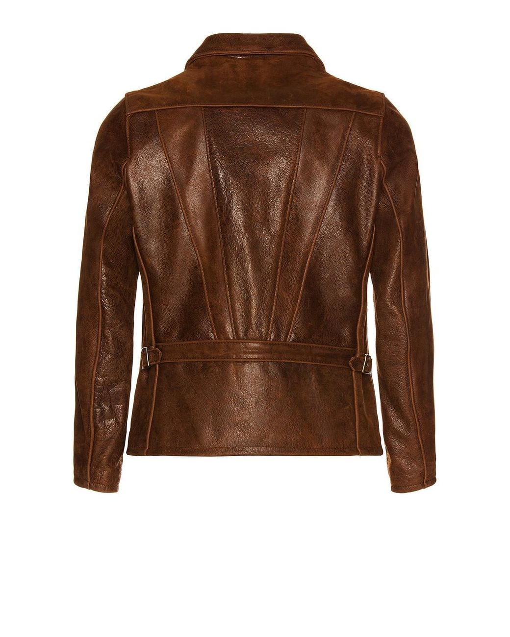 Schott Nyc Brown Waxy Buffalo Leather Sunset Jacket for men