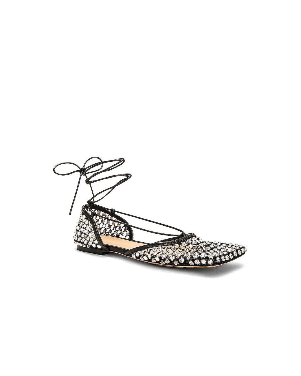 Bottega Veneta Metallic Stretch Flat