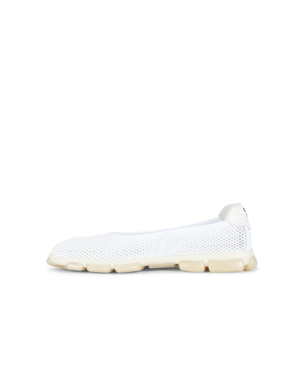 Miu Miu White Rete Tech Sneaker