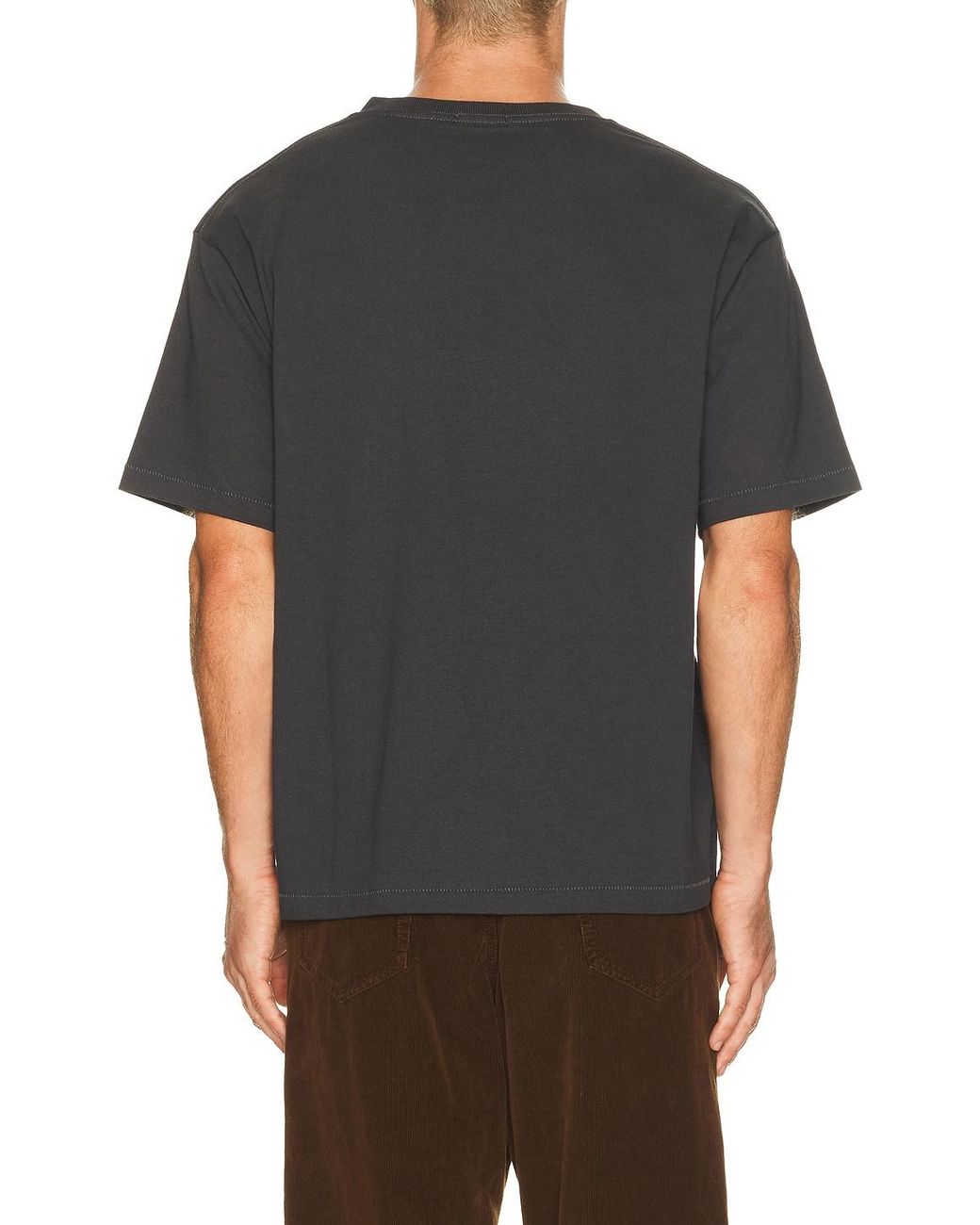 Bode Black Horseshoe Stud Pocket Tee for men