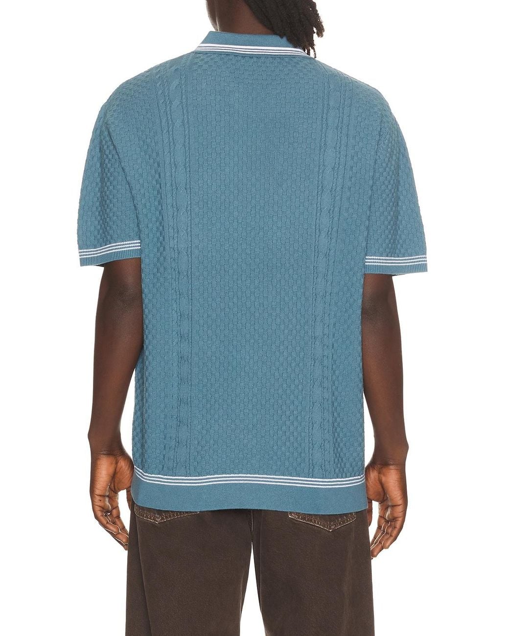 Malbon Blue Navarro Polo for men