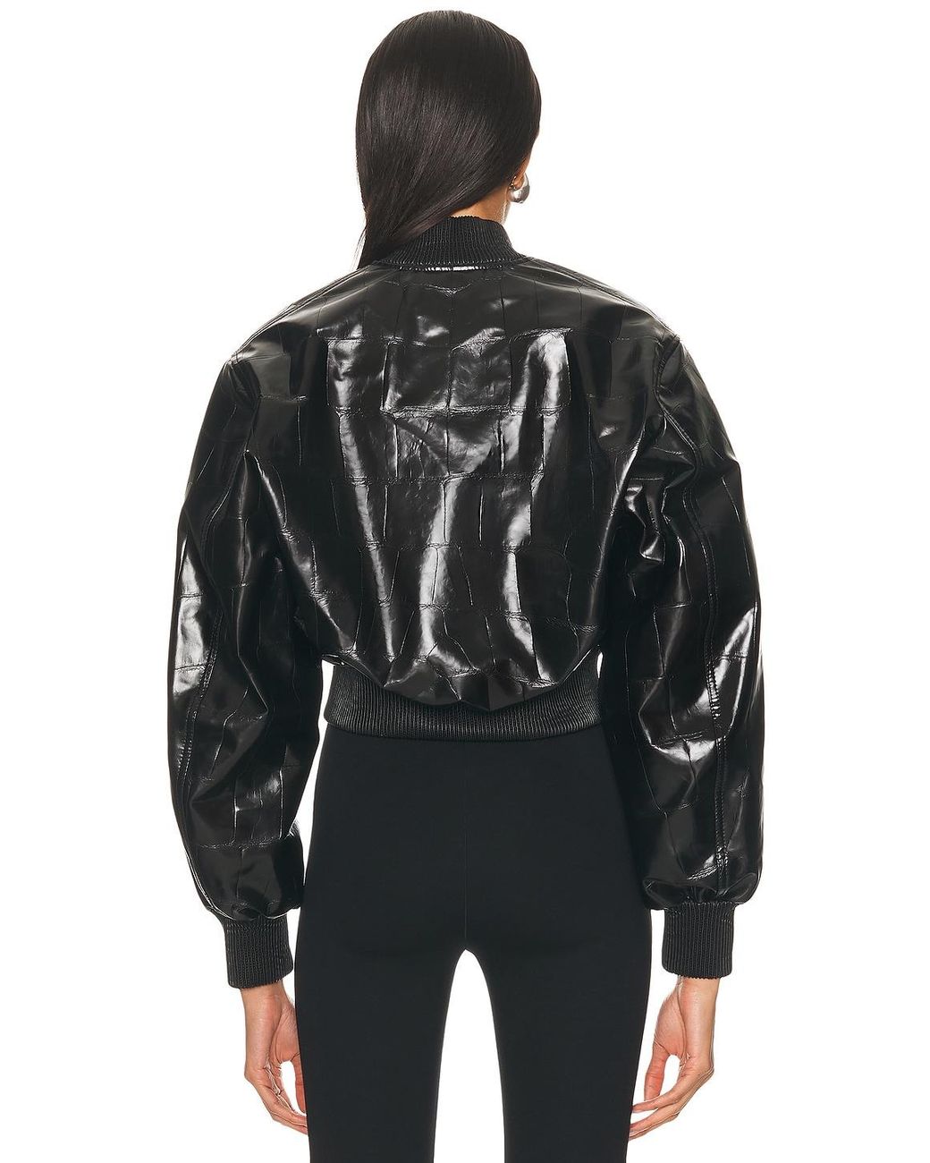 Stella McCartney Black Croco Bomber