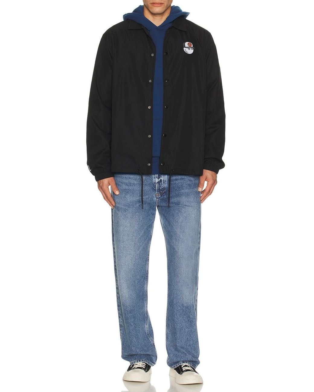 Malbon Golf X Santa Cruz Coaches Jacket in Black for Men | Lyst