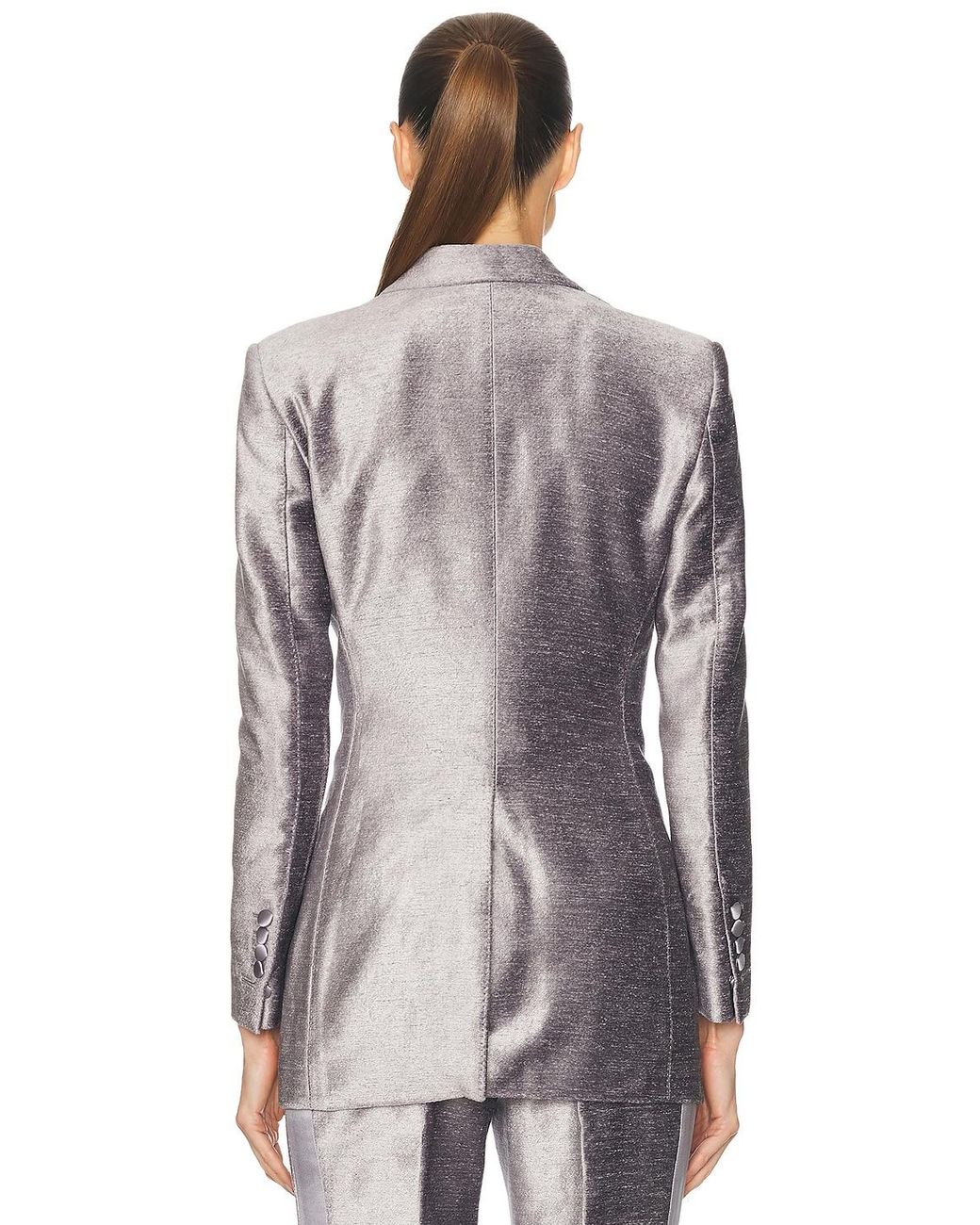 Tom Ford Gray Single Breasted Tuxedo Jacket