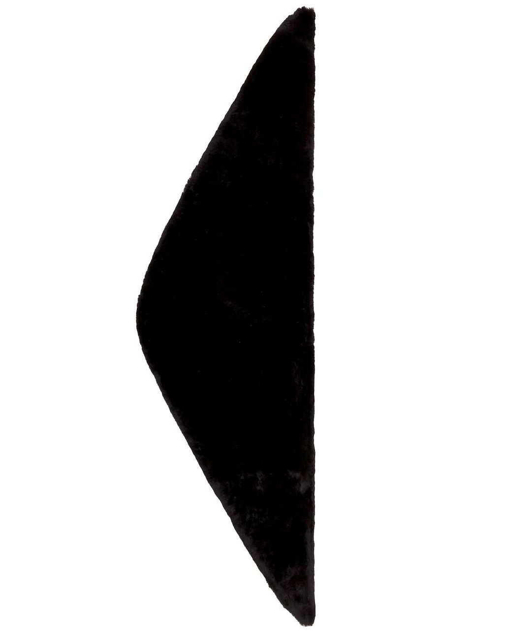 Nour Hammour Black Sena Shearling Pull Scarf
