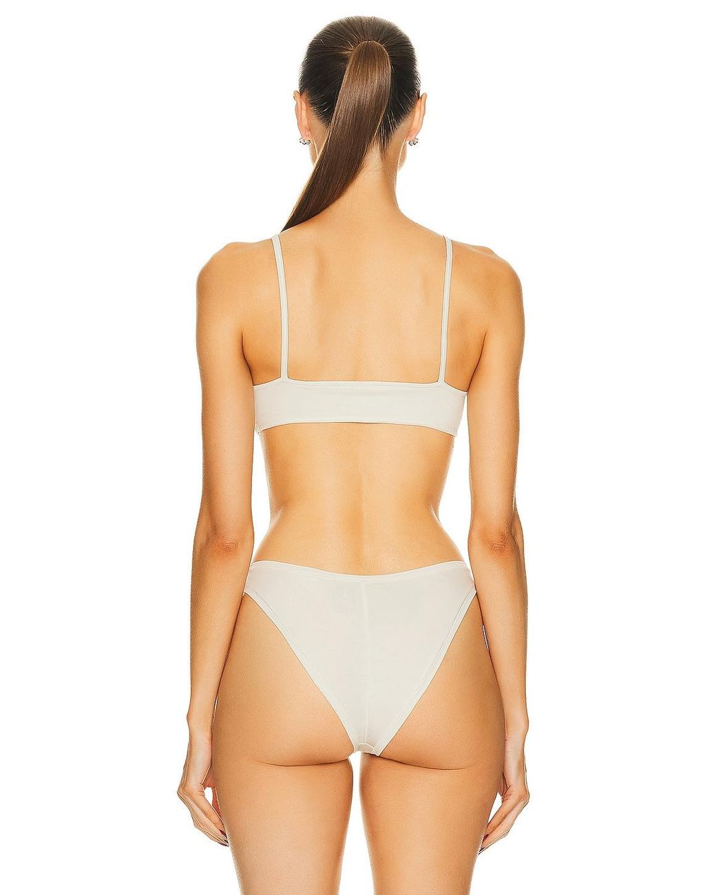 Helsa Orange Jersey Bralette