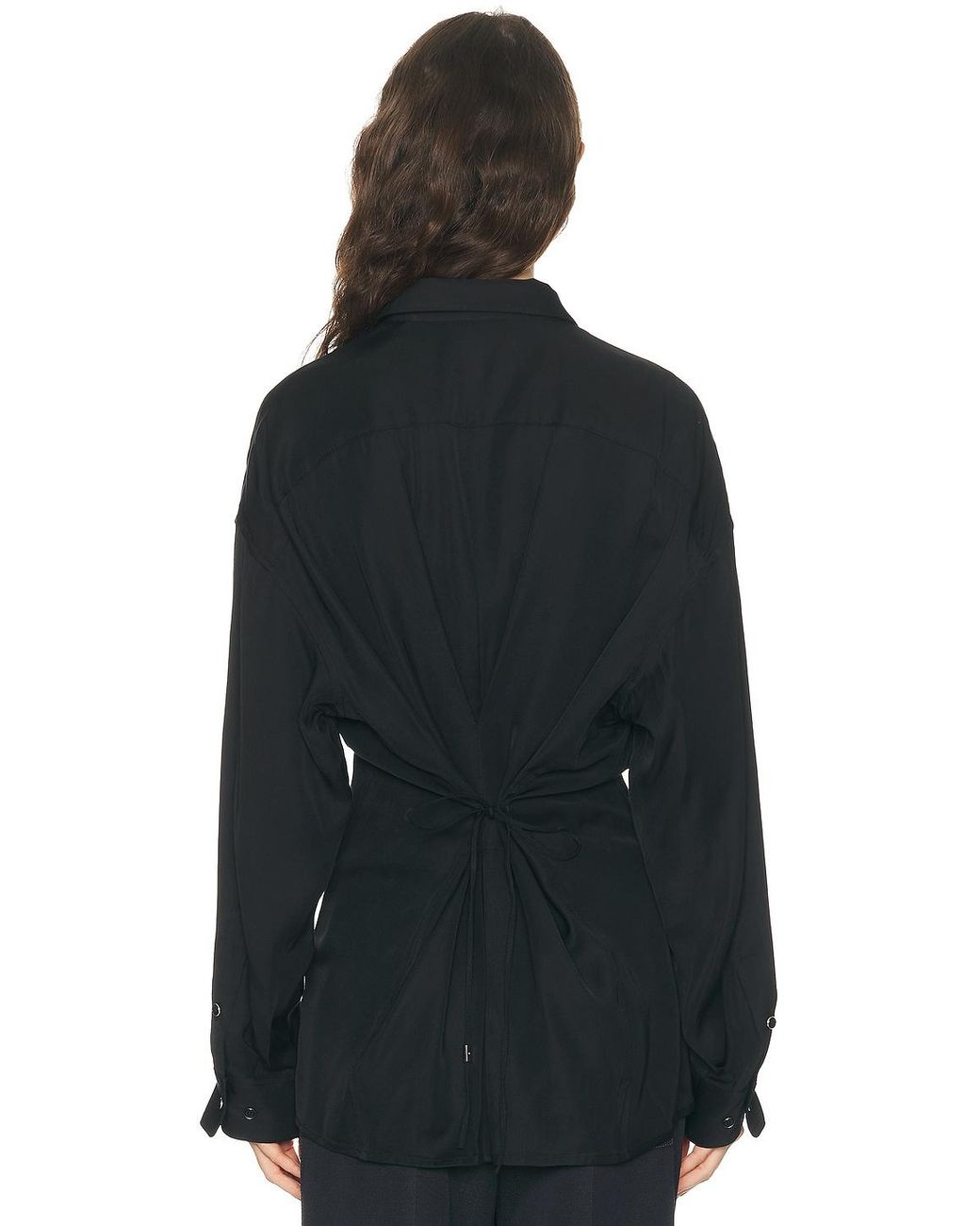 Helmut Lang Black Cinched Shirt