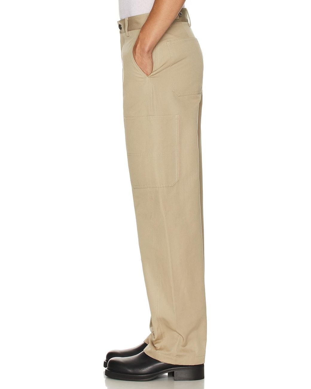 Givenchy White Cargo Patch Pocket Pants for men