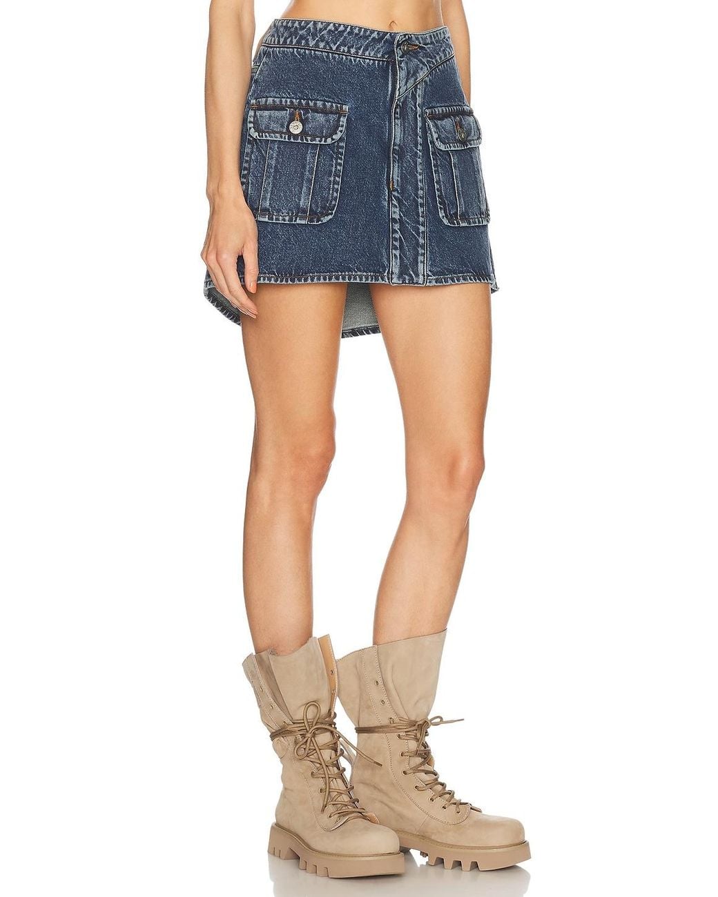 J.W. Anderson Blue Patch Pocket Mini Skirt