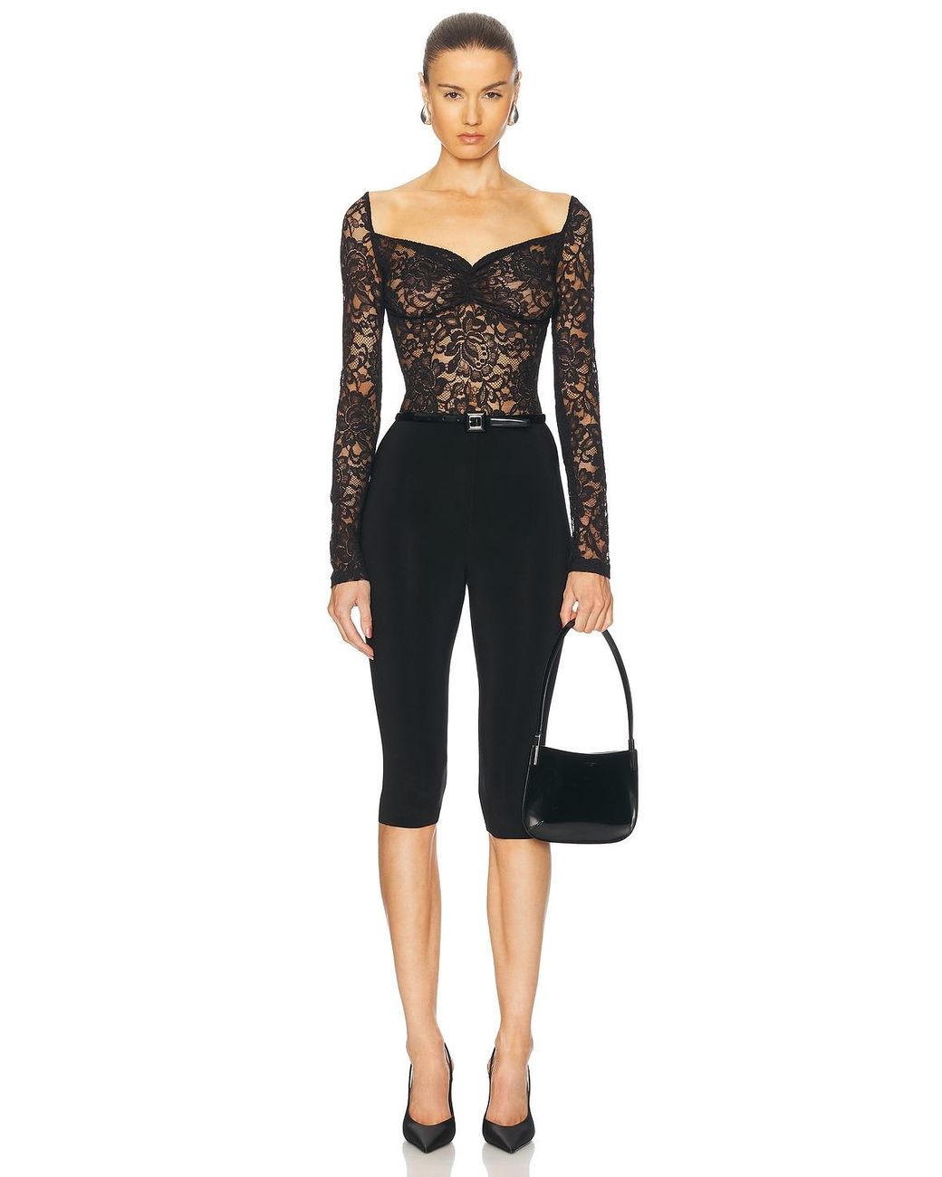 Norma Kamali Black Capri Legging