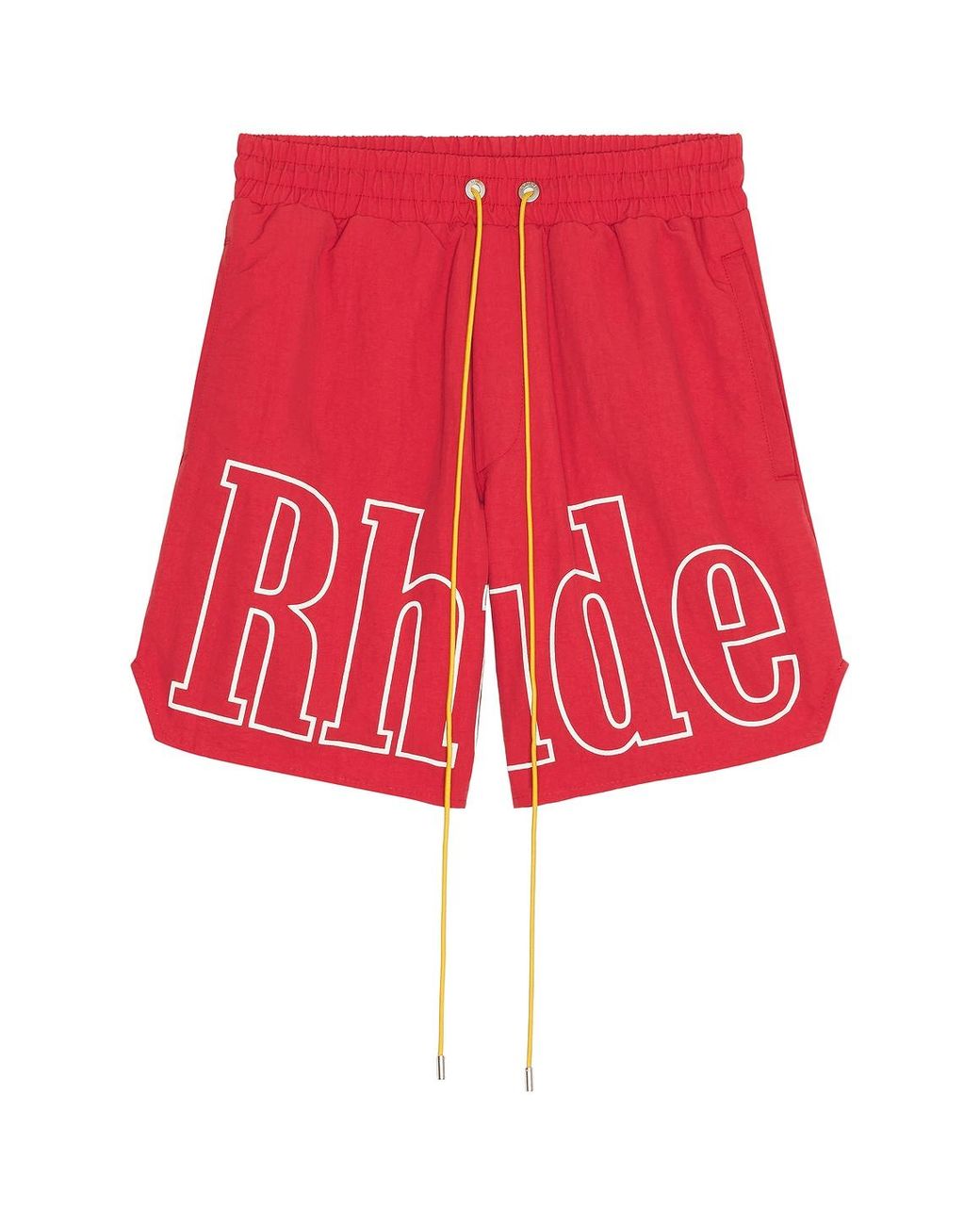 Rhude Red Logo Track Short for men