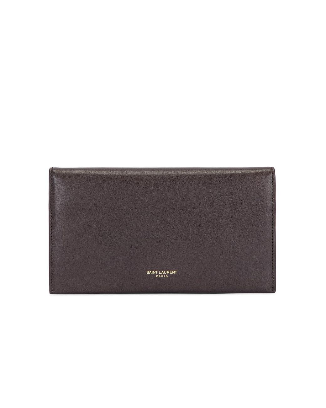Saint Laurent Gray Large Flap Wallet