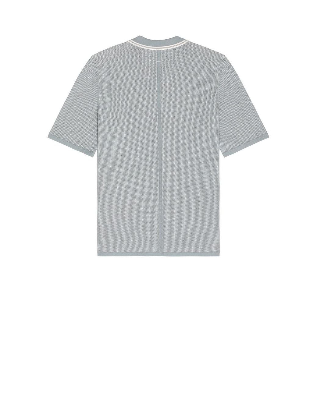 Rag & Bone Gray Harvey Tipped Polo for men