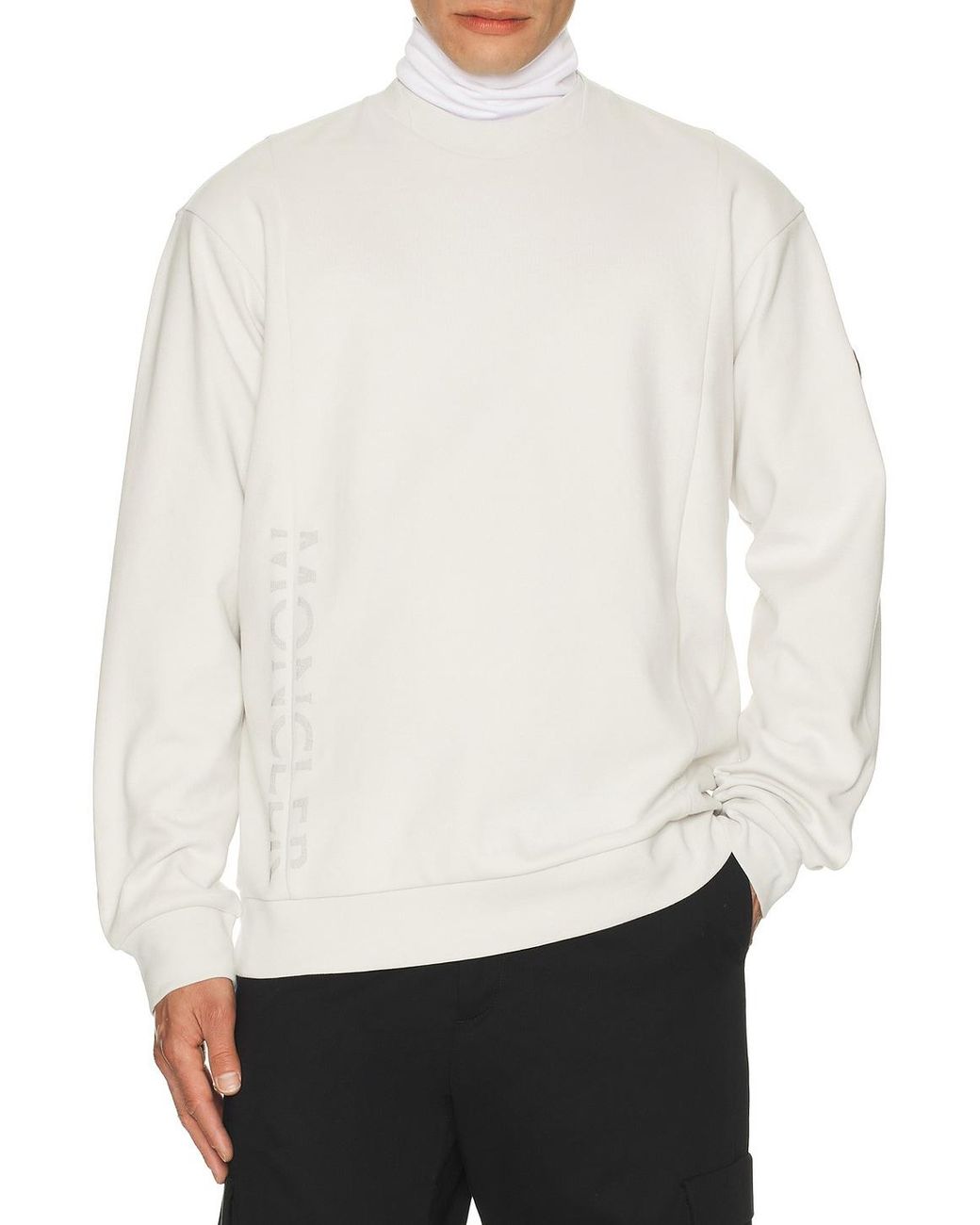 Moncler White Sweater for men