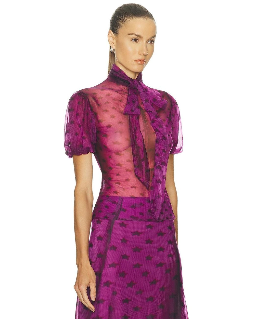 Acne Purple Elulo Top