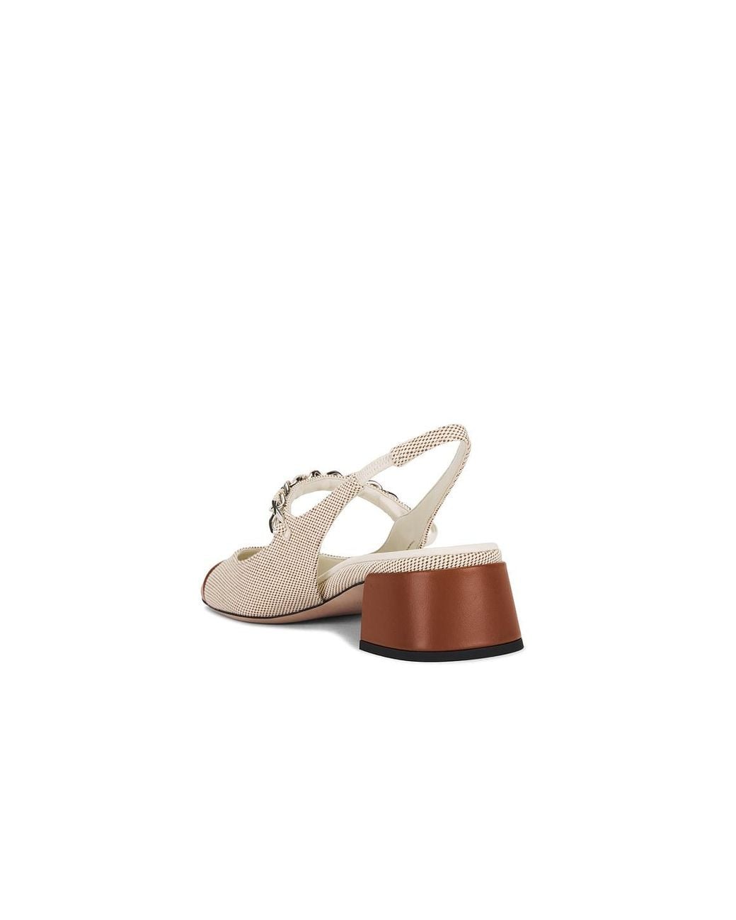 Miu Miu White Slingback Heel