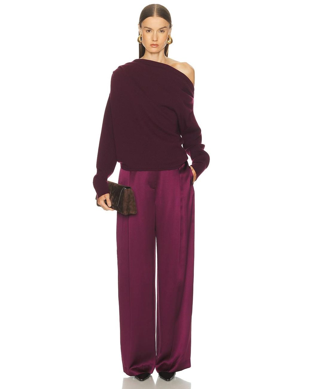 The Sei Purple Relaxed Trouser