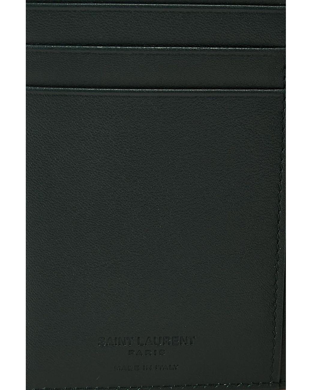 Saint Laurent Green Passport Case
