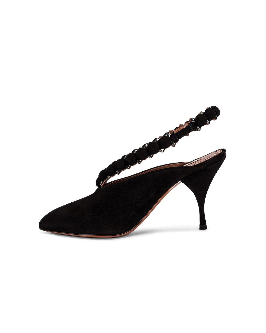 Alaïa Black Mini Bombe Ankle Strap Pump