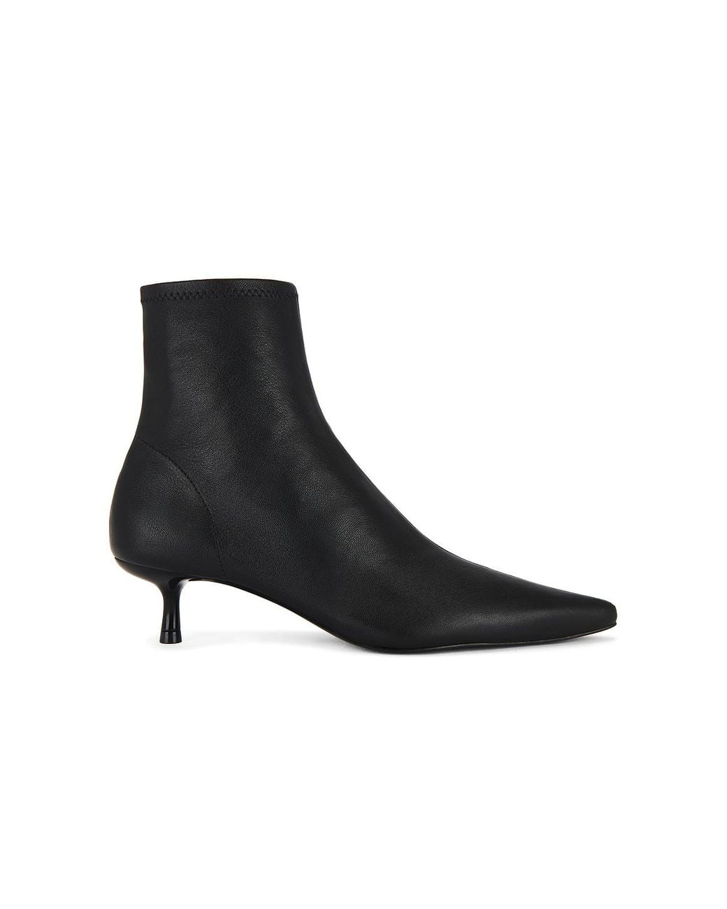 Jonathan Simkhai Black Joni Stretch Leather Ankle Boot