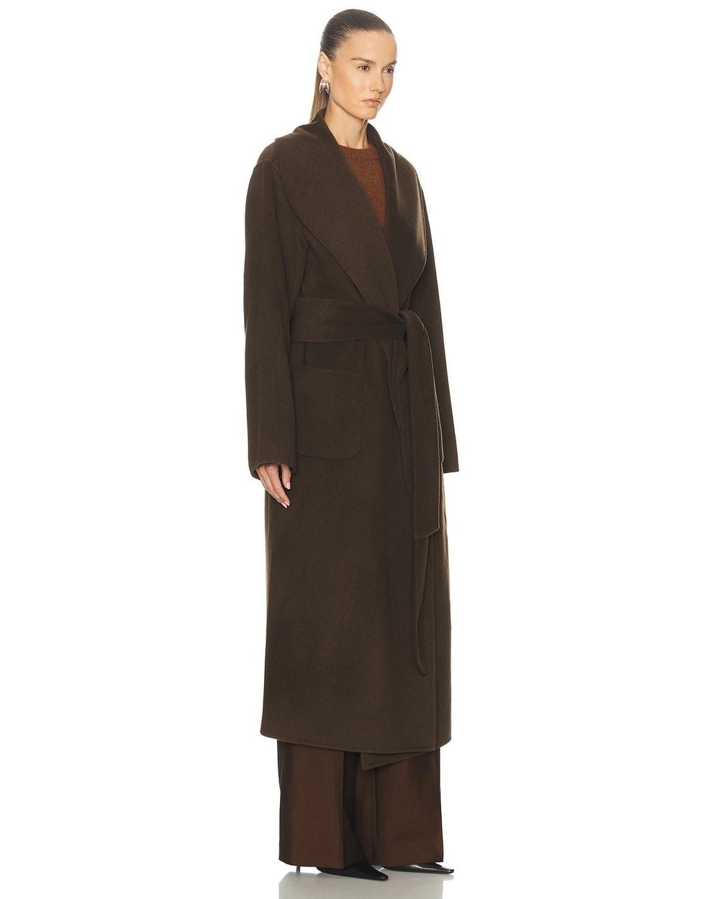 SER.O.YA Black Mavis Wool Coat