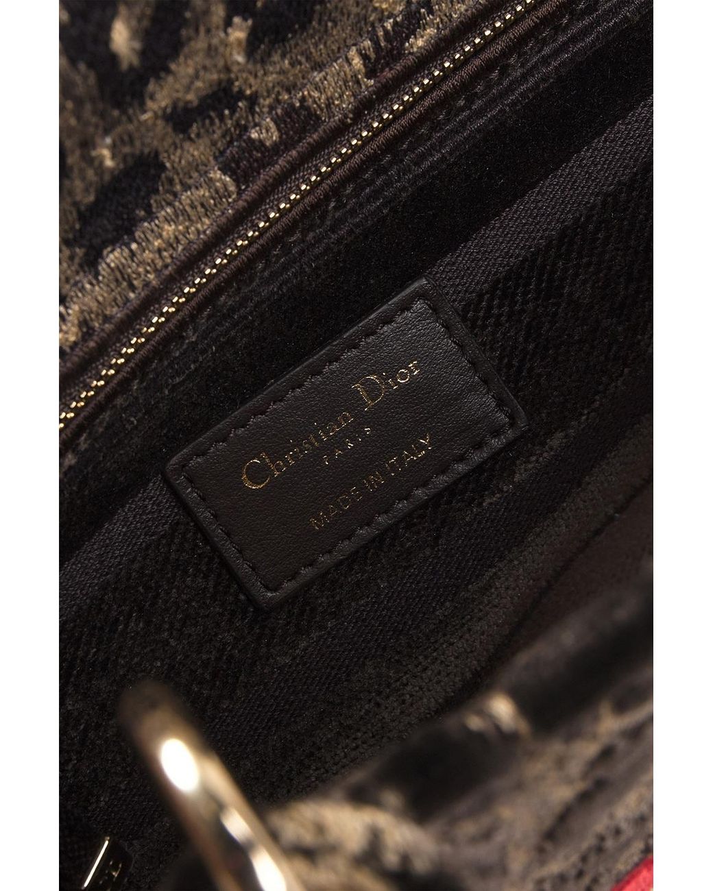 Dior Brown Leopard Lady D-Lite Handbag