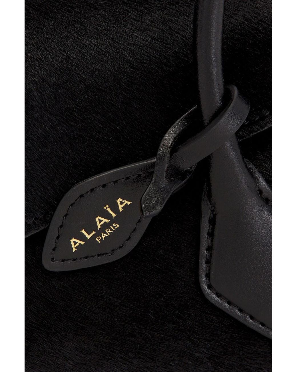 Alaïa Black Small Teckel Flap Bag