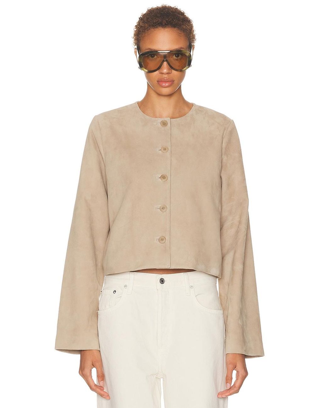 SRG Natural Jemma Suede Jacket