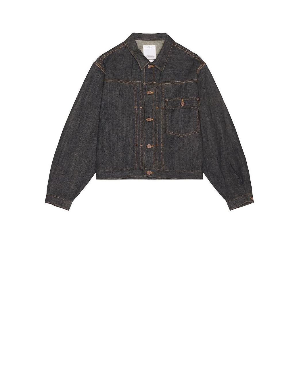 Visvim Black 102Xx Mud Od Denim Jacket for men