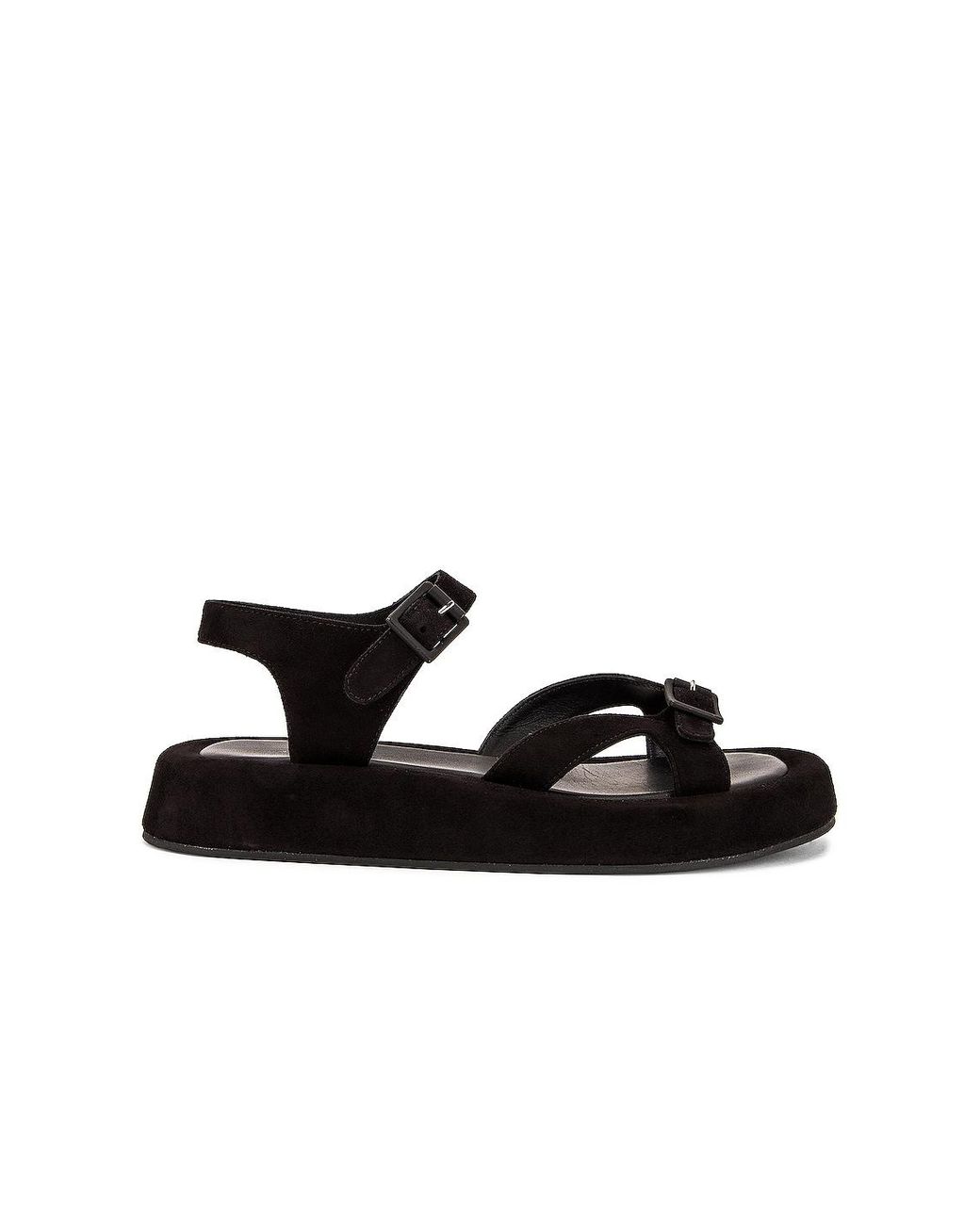 The Row Geri Sandals in Black | Lyst