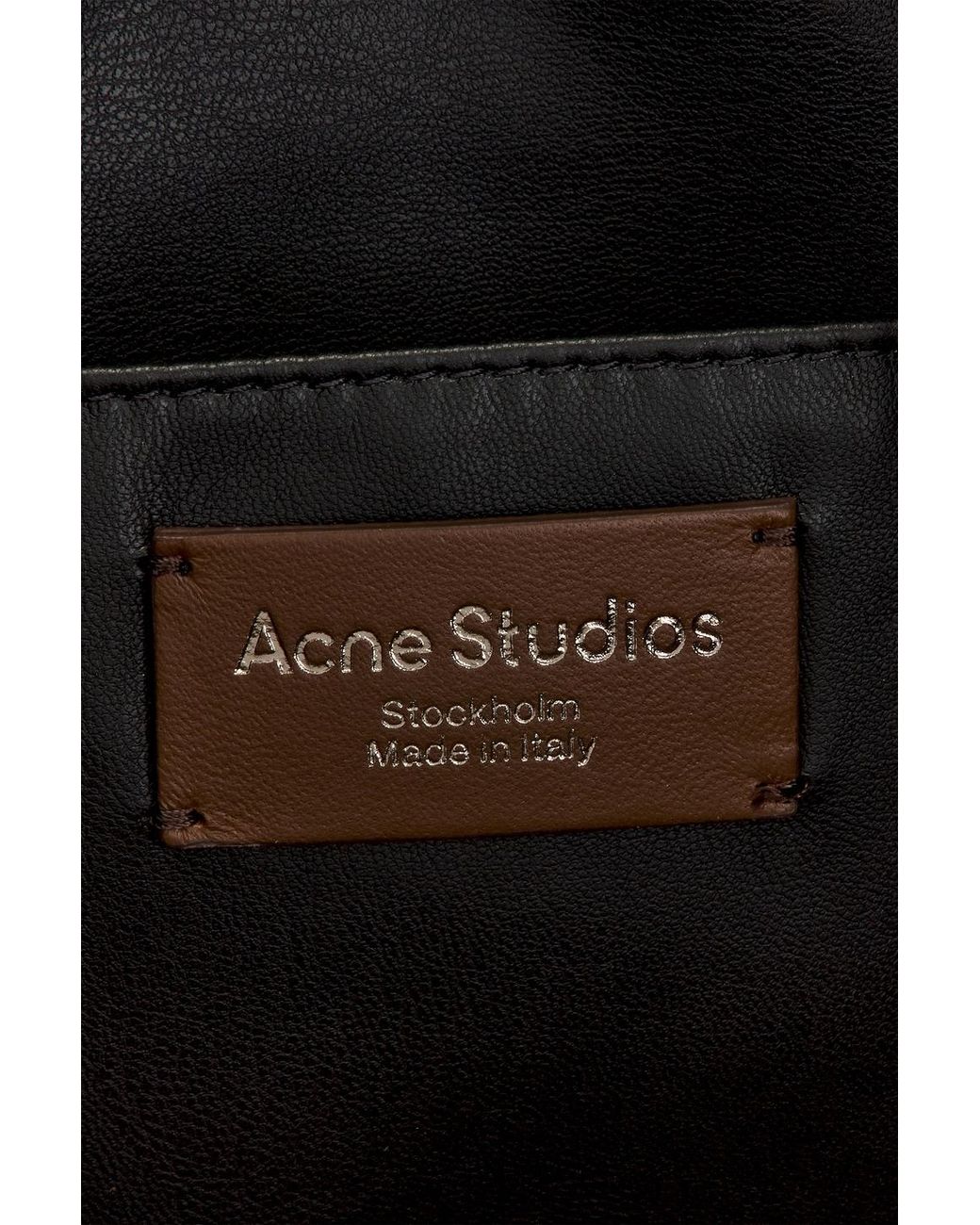 Acne Brown Multipocket Bucket Suede Bag