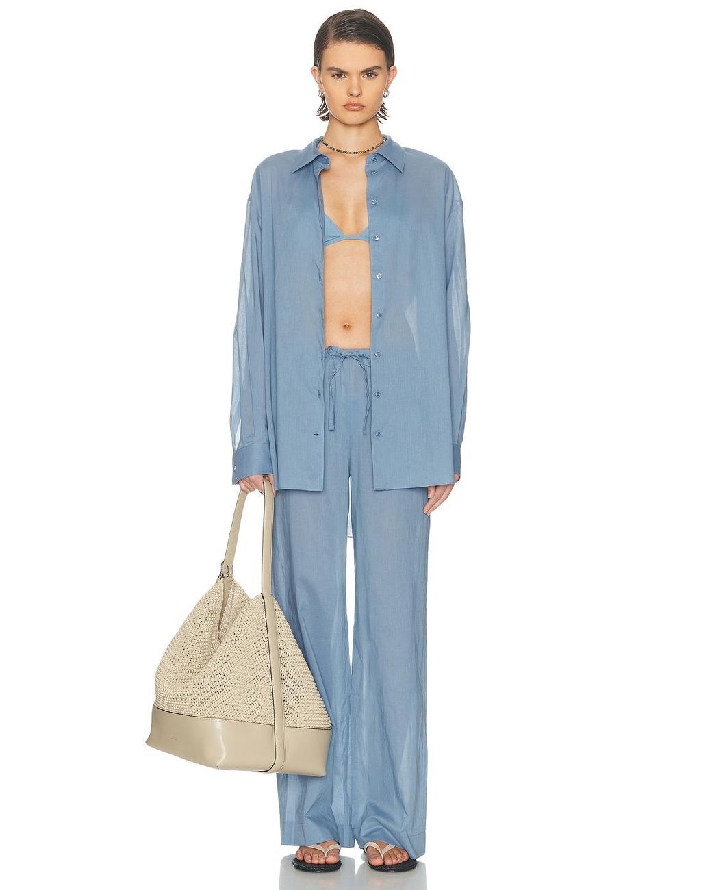 ÉTERNE Blue Brody Pant