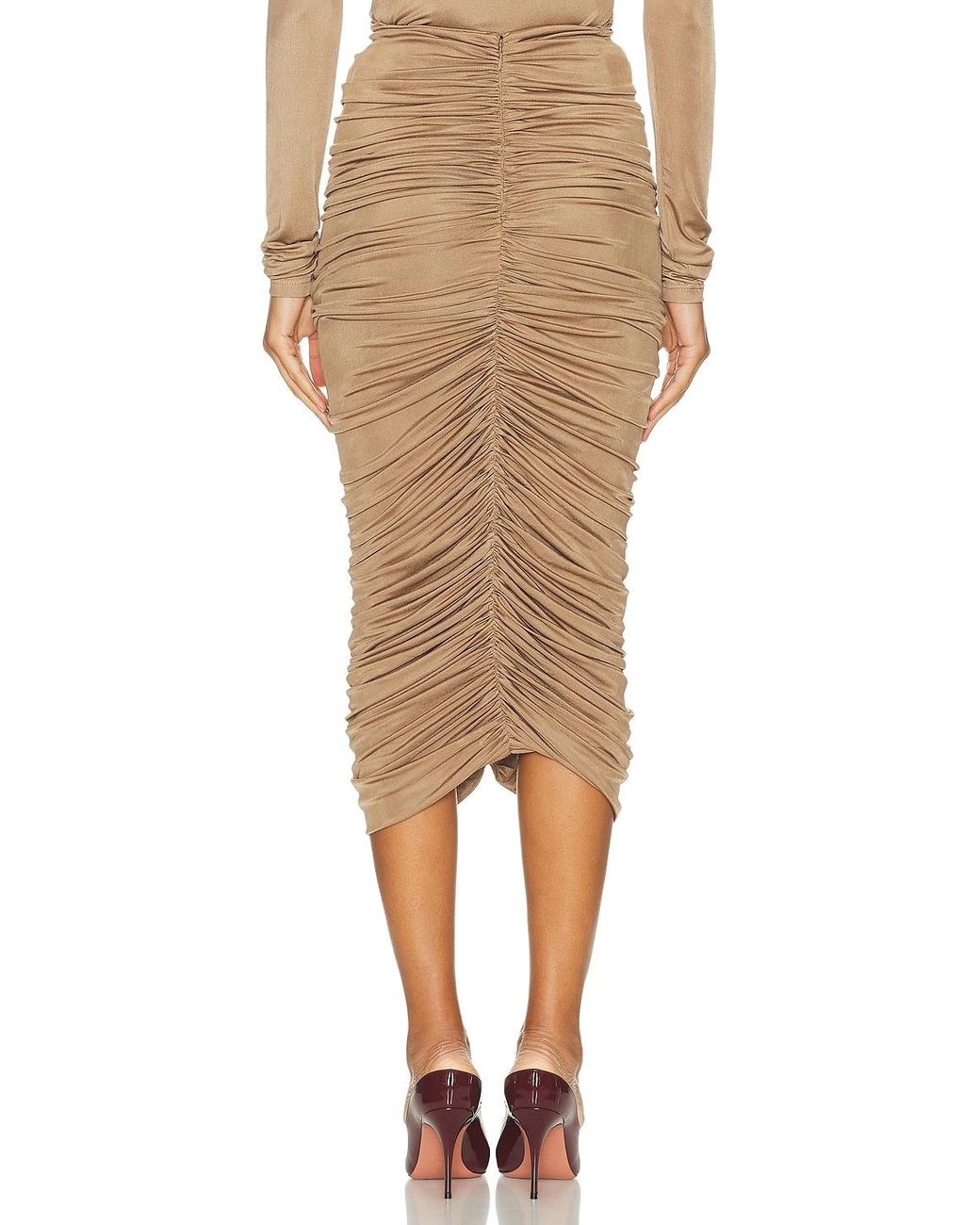 SEV Natural Ruched Skirt