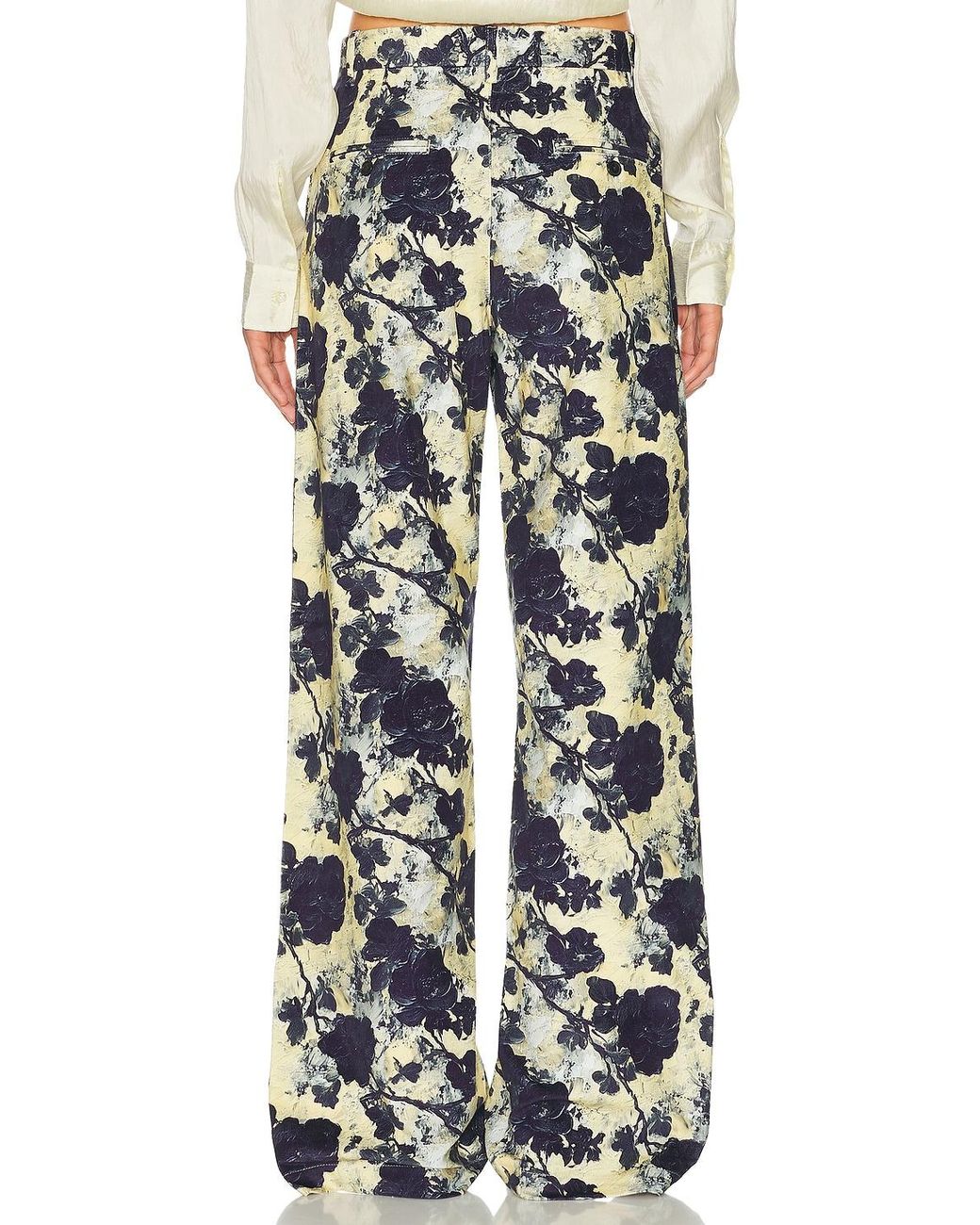 R13 Multicolor Double Pleat Trouser