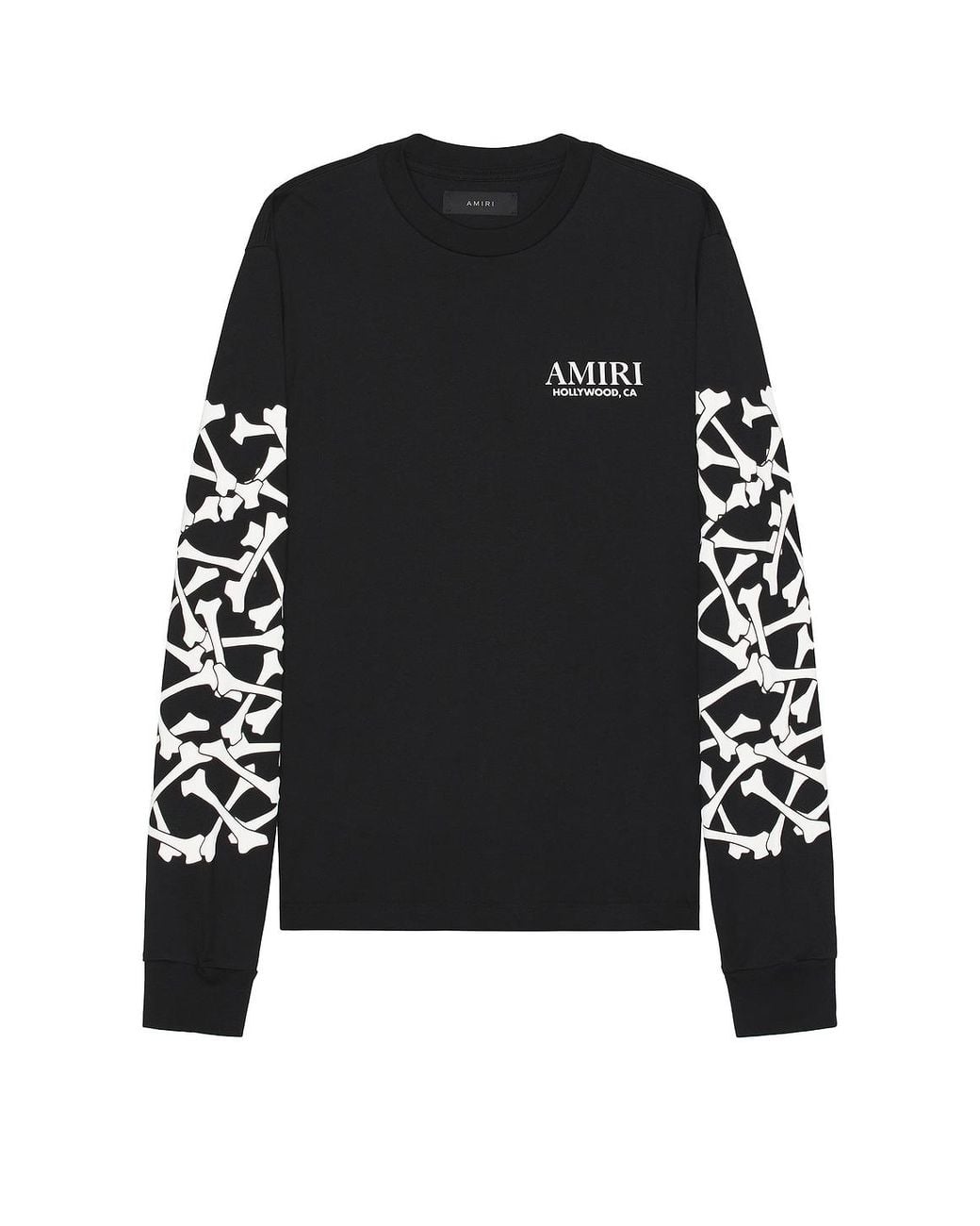 Amiri Bones Stacked Long Sleeve Tee in Black for Men | Lyst