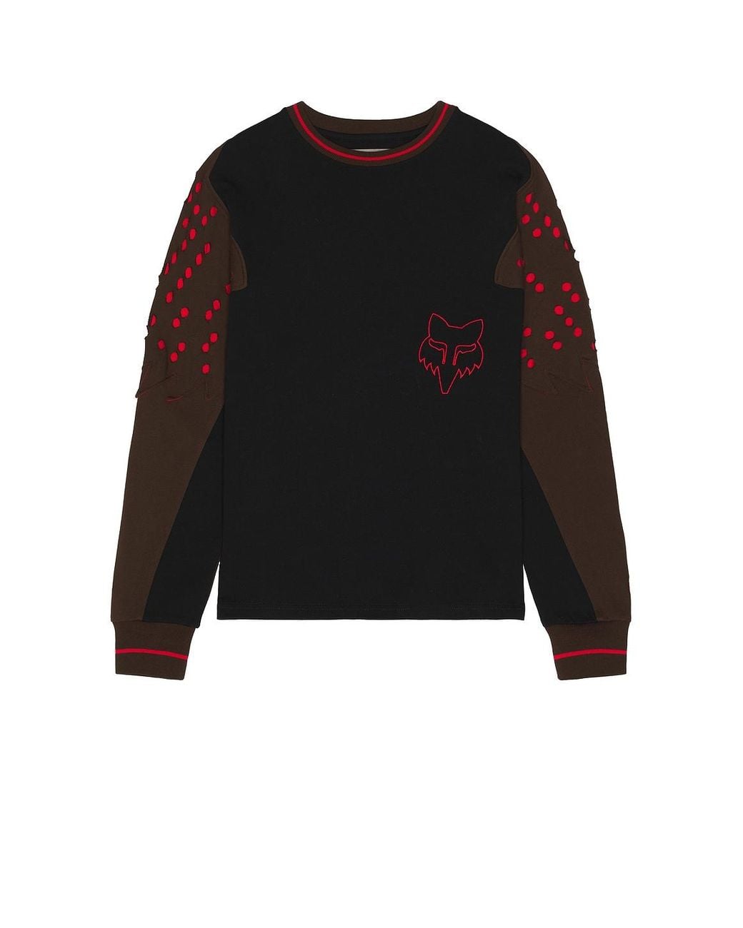 Kiko Kostadinov Perforated Long Sleeve Tee in Black for Men | Lyst