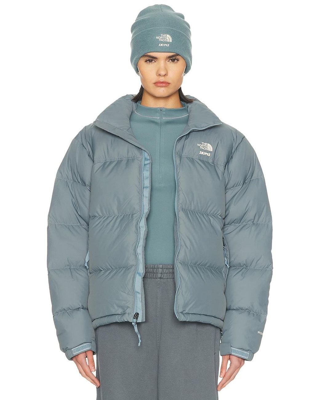 The North Face X Skims 1996 Nuptse Jacket in Blue | Lyst