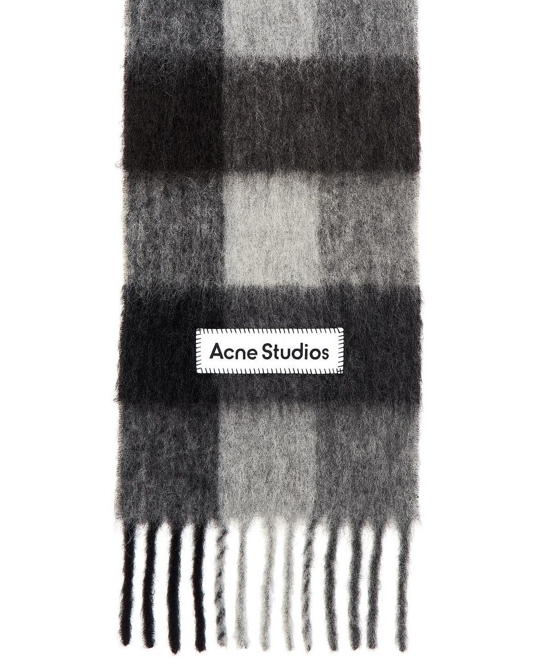 Acne Black Vally Scarf for men