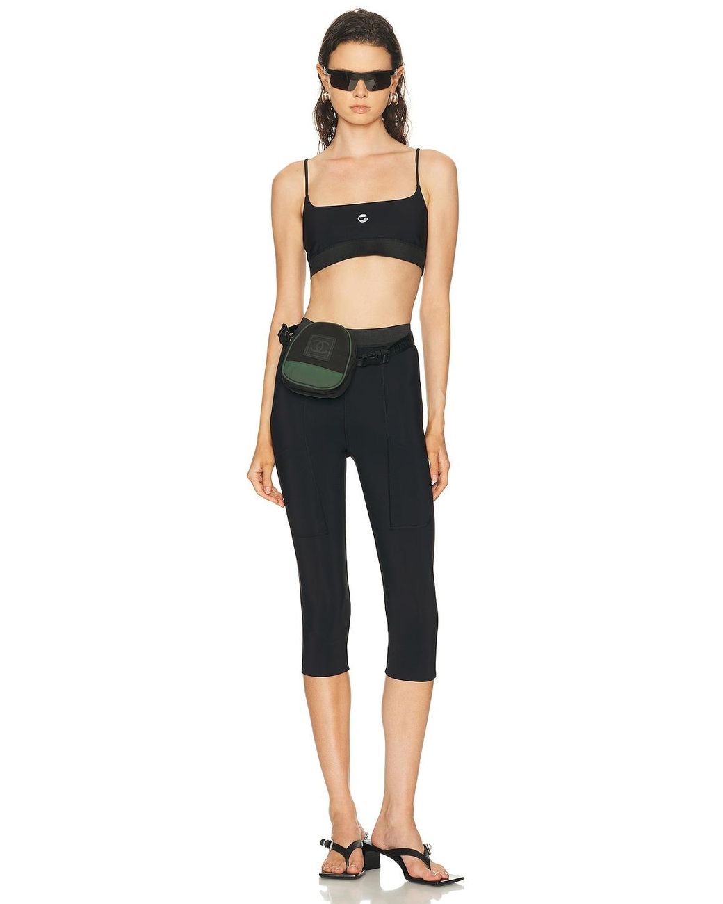 Coperni Black Cycling Bra Top
