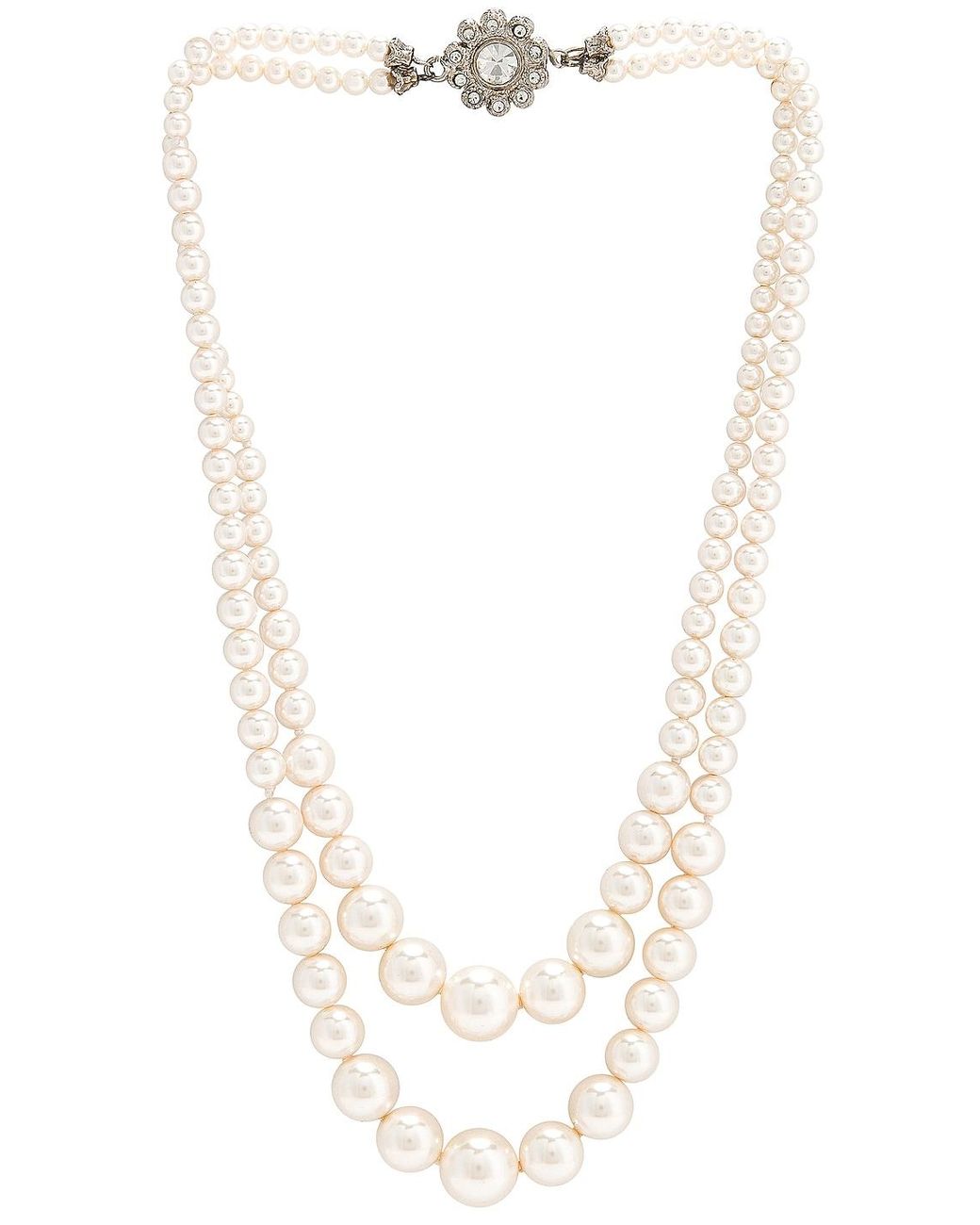 Alessandra Rich Double Necklace Lyst