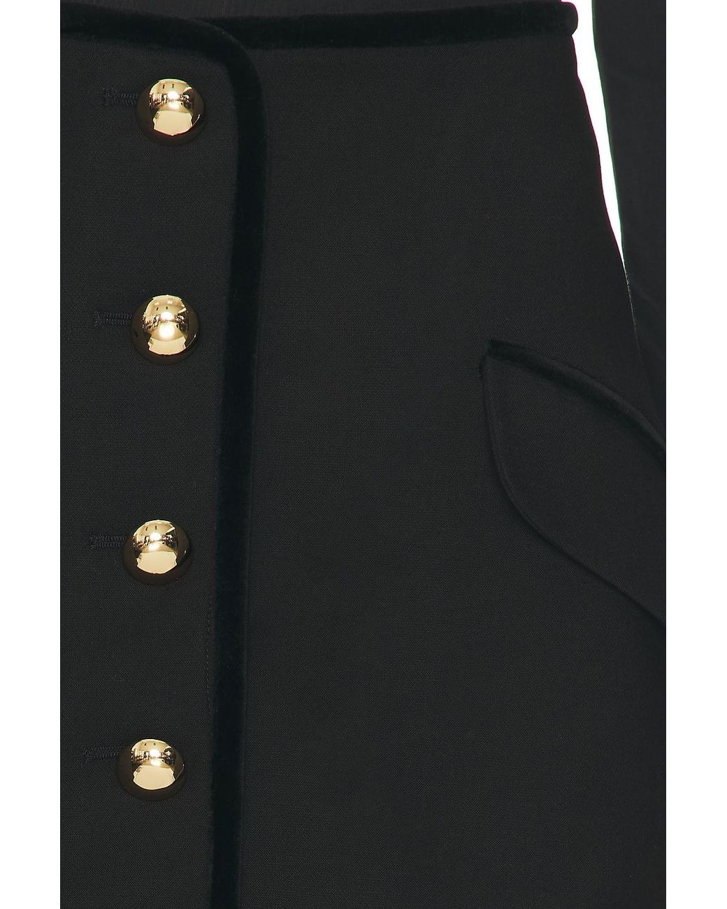 Jonathan Simkhai Black Astor Mini Skirt