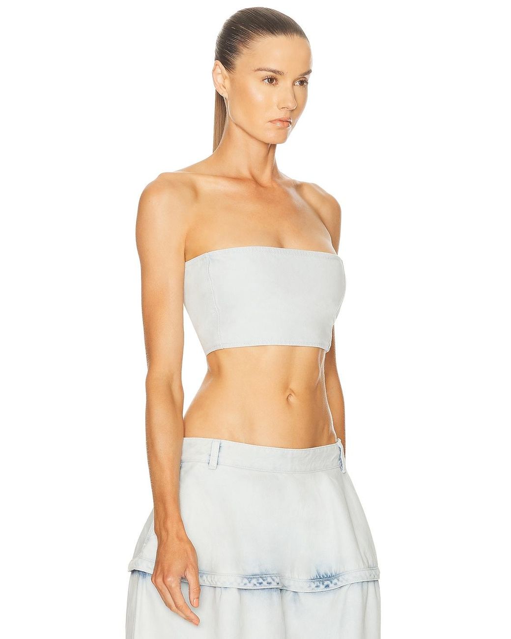 Alaïa White Bustier Top