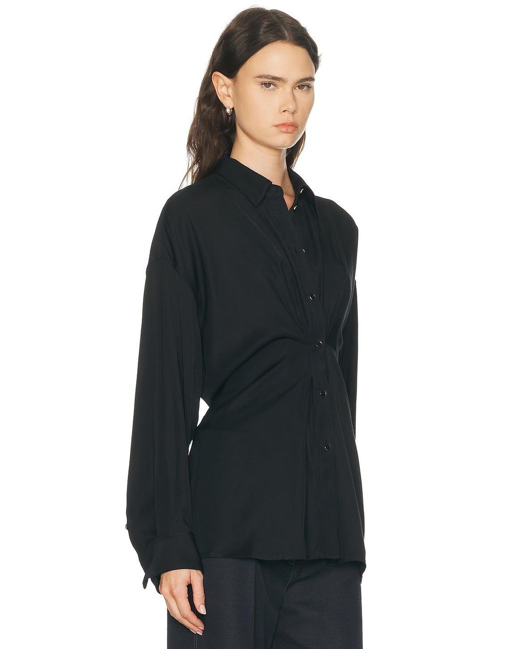 Helmut Lang Black Cinched Shirt